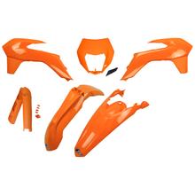 UFO PLAST kuipkit 7-delig Kuipset kunststof met vorkbescherming voor KTM EXC Sixdays EXC-F 125 - 500 ccm Bj. 2014 - 2015