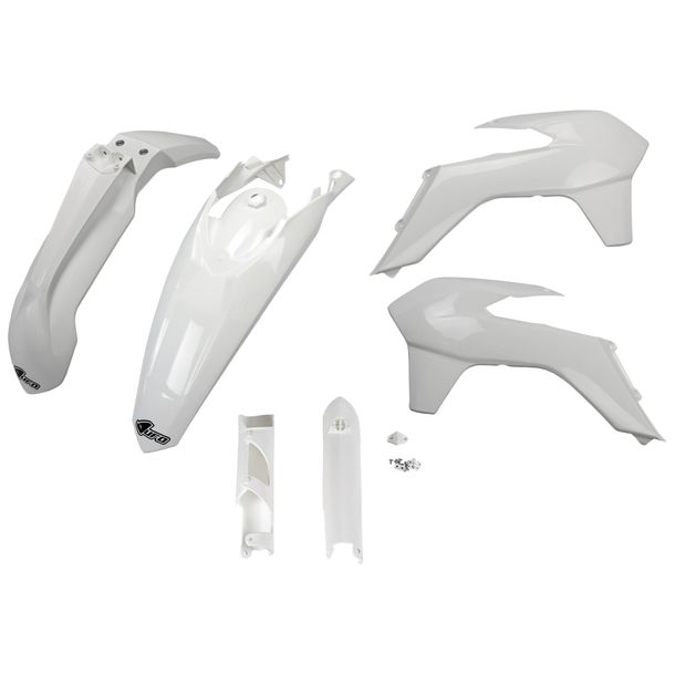 UFO PLAST 6-piece Fairing Kit Plastic Fairing Set with Fork Protectors for KTM EXC Sixdays EXC-F 125 - 500 ccm Yr. 2014 - 2015