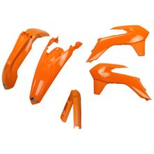 Kit de carenado UFO PLAST 6 piezas. Juego de carenado de plástico con protección de horquilla para KTM EXC Sixdays EXC-F 125 - 500 ccm Año 2014 - 2015