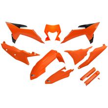 Kit de carenado UFO PLAST 10 piezas. Juego de carenado de plástico con protección para horquillas para KTM EXC Sixdays EXC-F 150 - 500 ccm Año 2026
