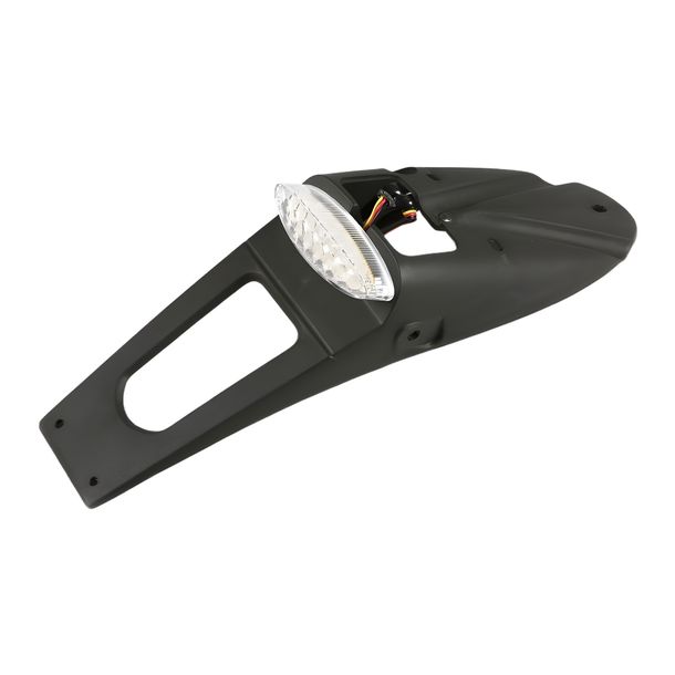 Soporte para placa de matrícula con luz trasera UFO PLAST, soporte para número de matrícula con homologación para Kawasaki KLX R 450 ccm Año 2007 - 2024