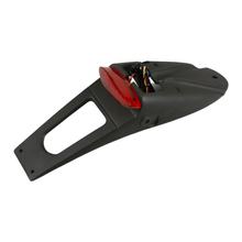 Soporte para placa de matrícula con luz trasera UFO PLAST, soporte para número de matrícula con homologación para Kawasaki KLX R 450 ccm Año 2007 - 2024