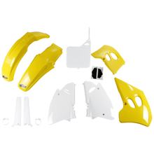 Kapset UFO PLAST 9-delig Bekledingsset Kunststof met vorkbeschermers voor Suzuki RM 125 / 250 ccm Bauwjaar 1993 - 1995