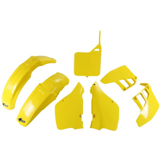 UFO PLAST 7-piece Fairing Kit, Plastic Fairing Set for Suzuki RM 125 ccm Model Years 1989 - 1991