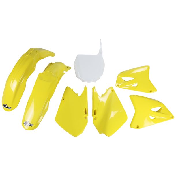 Kit carenatura UFO PLAST 7 pezzi Set carenatura in plastica per Suzuki RM 125 / 250 ccm Anno 2001 - 2005