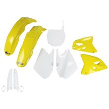 Bekledingskit UFO PLAST 9-delig Bekledingsset Kunststof met vorkbescherming voor Suzuki RM 125 / 250 ccm Bj. 2001 - 2010