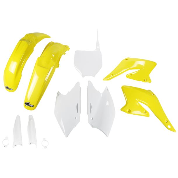 Verkleidungskit UFO PLAST 9-teilig Verkleidungssatz Kunststoff mit Gabelschutz für Suzuki RM-Z 250 ccm Bj. 2004 - 2006