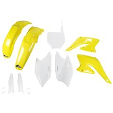 Bekledingskit UFO PLAST 9-delig Bekledingsset Kunststof met vorkbescherming voor Suzuki RM-Z 250 ccm Bj. 2004 - 2006