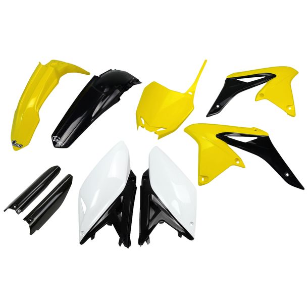 Verkleidungskit UFO PLAST 9-teilig Verkleidungssatz Kunststoff mit Gabelschutz für Suzuki RM-Z 250 ccm Bj. 2010 - 2018
