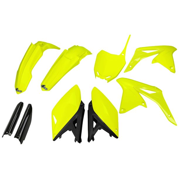 Verkleidungskit UFO PLAST 9-teilig Verkleidungssatz Kunststoff mit Gabelschutz für Suzuki RM-Z 250 ccm Bj. 2010 - 2018