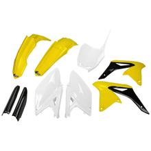 Bekledingskit UFO PLAST 9-delig Bekledingsset Kunststof met vorkbescherming voor Suzuki RM-Z 250 ccm Bj. 2010 - 2018