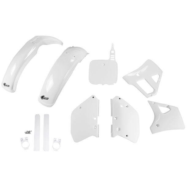 Kit de carénage UFO PLAST 9 pièces, ensemble de carénage en plastique avec protège-fourche pour Yamaha YZ WR 125 - 360 ccm Année de construction 1989 - 1990