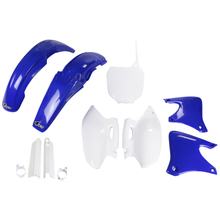 Kompletny zestaw osłon UFO PLAST 9-częściowy, zestaw osłon z tworzywa sztucznego z osłonami widełek do Yamaha YZ F 250 ccm Rok prod. 2001 - 2002