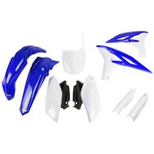 Zestaw osłon UFO PLAST 9-częściowy, komplet osłon z tworzywa sztucznego z osłoną widełków przednich dla Yamaha YZ F 250 ccm rocznik 2011