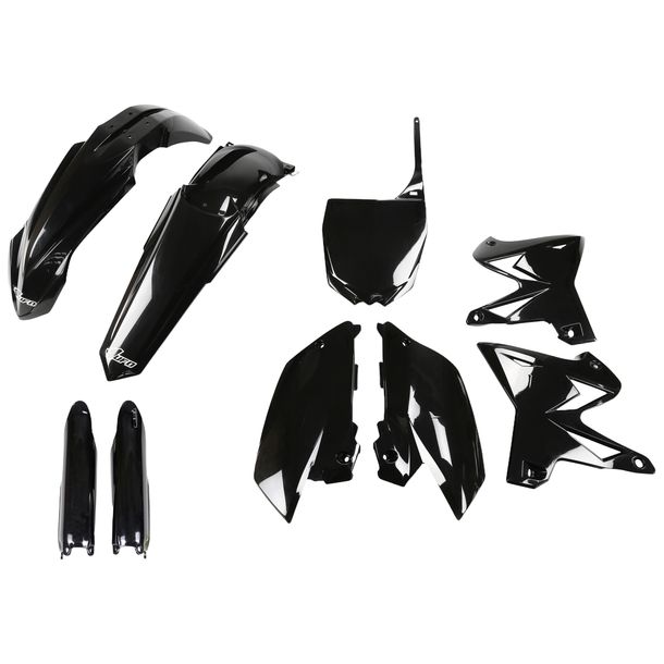 Verkleidungskit UFO PLAST 9-teilig Verkleidungssatz Kunststoff mit Gabelschutz für Yamaha YZ WR 125 / 250 ccm Bj. 2008 - 2014