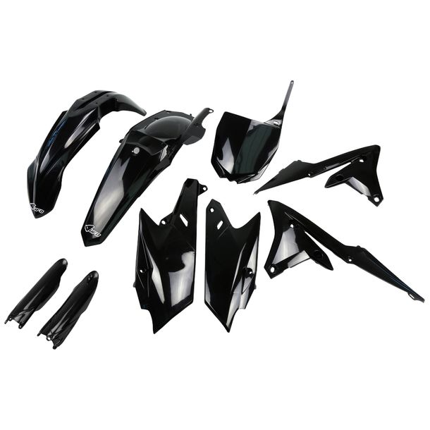 Kit de carénage UFO PLAST 9 pièces Jeu de carénage en plastique avec protège-fourche pour Yamaha YZ F 250 ccm Année de fabrication 2014 - 2018