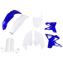 Kompletní sada plastových dílů kapotáže UFO, 9-dílná, včetně krytů vidlic pro Yamaha YZ WR 125 / 250 ccm Bj. 2002 - 2004