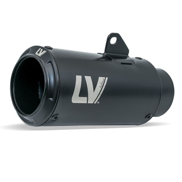 Universal muffler kit LeoVince LV CORSA S RACING FULL BLACK stainless steel black, Ø 65mm
