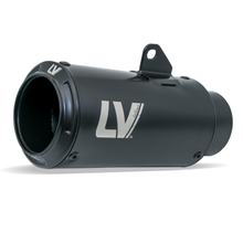 Eindemper kit universeel LeoVince LV CORSA S RACING FULL BLACK roestvrij staal zwart, Ø 65mm
