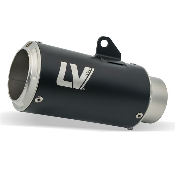 Silencieux d'échappement LeoVince LV CORSA RACING Black Edition acier inoxydable noir & protection thermique en carbone pour Triumph Tiger Sport 800 ann. 2024 - 2026 E5+