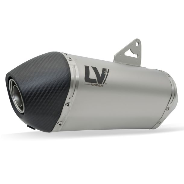 Rear silencer LeoVince LV-14 RACING Titanium, Carbon cap & heat shield for Triumph Tiger 900 GT / GT Pro / Rally Pro Model Year 2024 - 2026 E5 / E5+