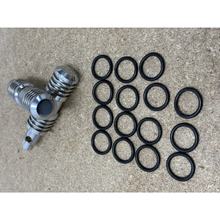 B-Ware, Fußrasten Satz Sozius Falcon Round Style Stahl hochglanzverchromt silber für Suzuki VL Intruder C 1500 ccm Bj. 2004, Suzuki VL Intruder C 1500 ccm Bj. 2004