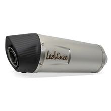 Endschalldämpfer LeoVince LV ONE EVO mit Zulassung, Edelstahl, Carbon Kappe für Husqvarna Supermoto / Enduro 701 / KTM Enduro R / SMC R 690 Bj. 2025 - 2026 E5+