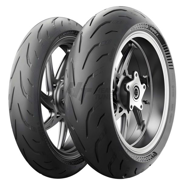 Jeu de pneus Michelin Power 6 pour Suzuki GSR 600 120/70 ZR17 58W + 180/55 ZR17 – Bild 2