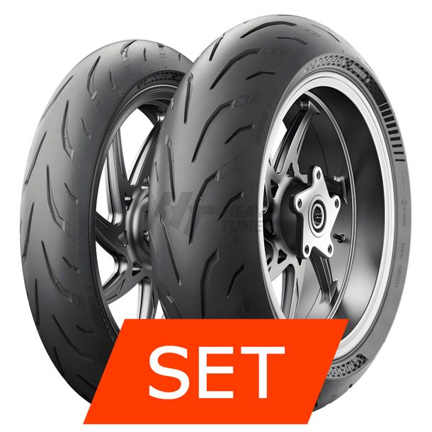 Jeu de pneus Michelin Power 6 pour Suzuki GSR 600 120/70 ZR17 58W + 180/55 ZR17 – Bild 1