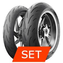 Michelin Power 6 Juego de Neumáticos | 120/70 ZR17 58W TL + 180/55 ZR17 73W TL
