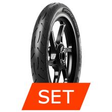 Metzeler Sportec Street 2 Reifenset | 80/90-14 40S TL + 90/90-14 46S TL