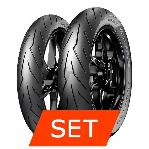 Pirelli Diablo Rosso Sport Bandenset | 80/90-17 44S CTL + 100/80-17 52S TL