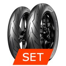 Pirelli Diablo Rosso Sport Juego de neumáticos | 80/90-17 44S CTL + 100/80-17 52S TL
