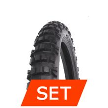 Vee Rubber VRM-122 Jeu de pneus | 80/90 -21 48P + 110/80 -18 62P