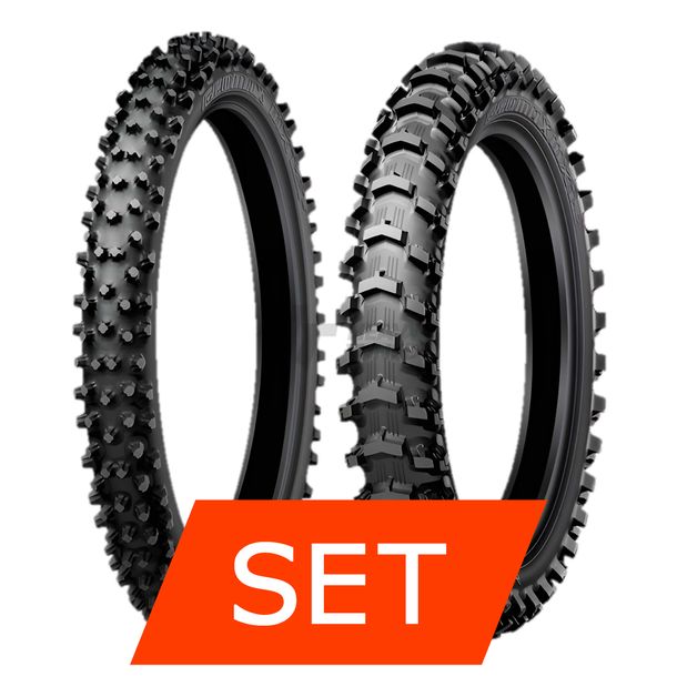 Dunlop Geomax MX12 Reifenset | 80/100-21 51M TT + 100/90-19 57M TT