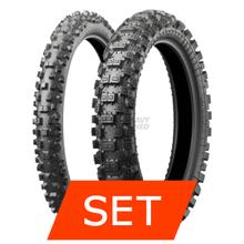 Conjunto de Pneus Bridgestone Battlecross X40 Hard | 80/100-21 51M TT + 110/90-19 62M TT
