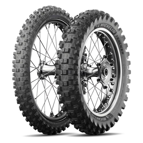 Jeu de pneus Michelin Tracker pour KTM SX 250 10-23 2025 80/100-21 + 110/90-19 – Bild 2