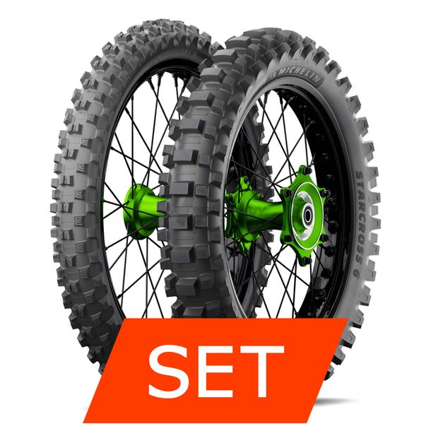 Michelin Starcross 6 Medium Hard Reifenset | 80/100-21 51M TT + 110/90-19 62M TT