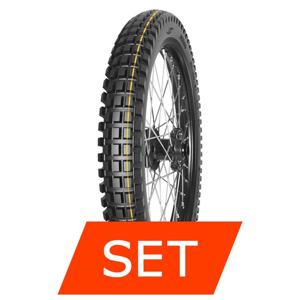 Set de pneus Mitas Enduro Hybrid Super | 80/100-21 51P TL/TT + 110/90-19 62P TL/TT