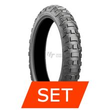 Conjunto de Pneus Bridgestone Battlax Adventurecross AX41 | 80/100-21 51P TT + 120/80-18 62P TL