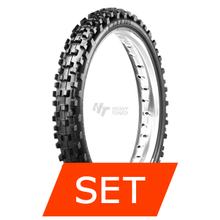 Jeu de pneus Maxxis Maxxcross MX MH M-7326 | 80/100-21 51M TT + 120/80-19 63M TT