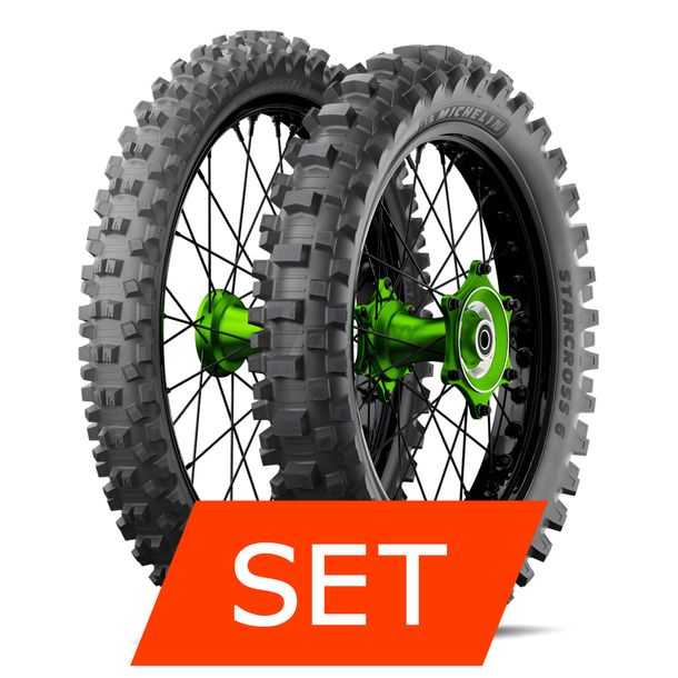 Michelin Starcross 6 Medium Soft Reifenset | 80/100-21 51M TT + 120/80-19 63M TT