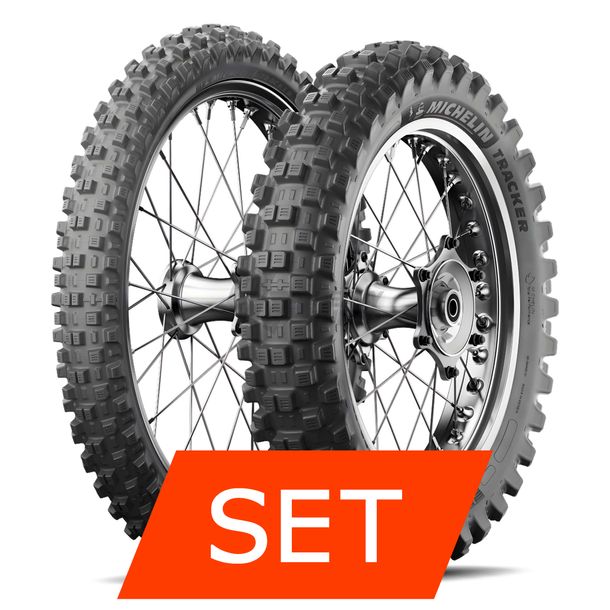 Michelin Tracker Reifenset | 80/100-21 51R TT + 120/80-19 63R TT