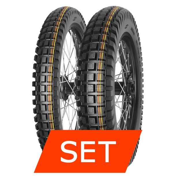 Mitas Trail Soft Reifenset | 80/100-21 51M TL + 120/100 R18 68M TL