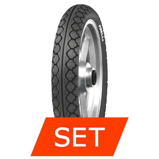 Pirelli Mandrake MT15 Set di Pneumatici | 90/80-16 51J TL + 110/80 ZR14 59J TL