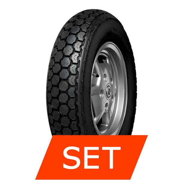 Jeu de pneus Continental K 62 | 3.00-10 50J TT + 3.00-10 50J TT