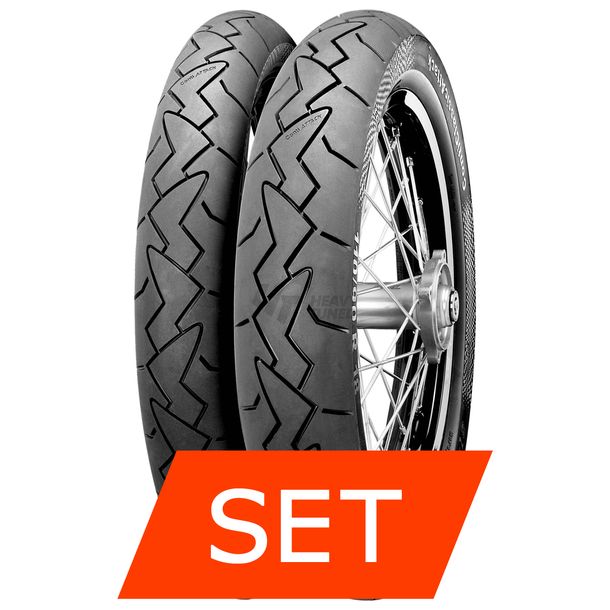 Continental ContiClassicAttack Set di pneumatici | 90/90 R18 51V TL + 110/90 R18 61V TL