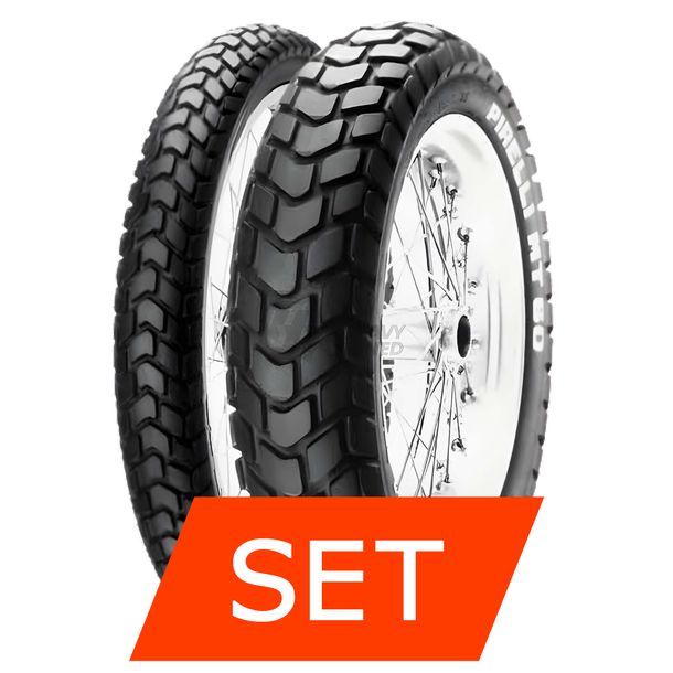 Pirelli MT60 E Juego de Neumáticos | 90/90-21 54H TL + 120/90-17 64S TT