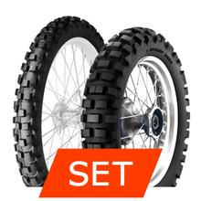 Dunlop D606 Jeu de pneus | 90/90-21 54R TT + 120/90-18 65R TT