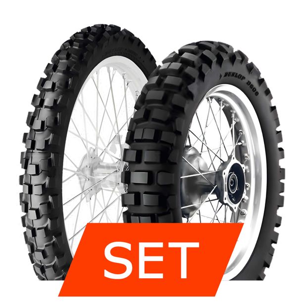 Dunlop D606 Bandenset | 90/90-21 54R TT + 130/90-18 69R TT